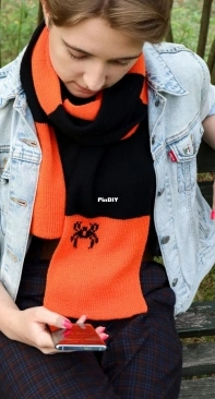 Not So Scary Scarf by Agnieszka Grześkiewicz - Free