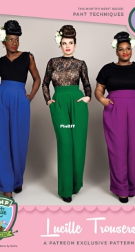 Charm Patterns - Lucille Trousers - Size 2-20
