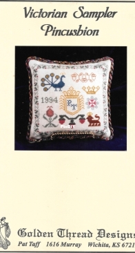 Golden Thread Designs - Victorian Sampler Pincushion