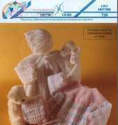 Teddy Knitting Yarns - 730 4PLY - Angel Top, Bonnet & Shoes