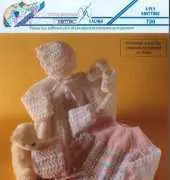 Teddy Knitting Yarns - 730 4PLY - Angel Top, Bonnet & Shoes