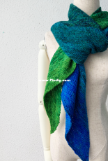 Giant Gradient Bias Scarf by Cate Carter-Evans-Free