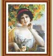 Classic Cross Stitch   GI176 Amidst Oranges