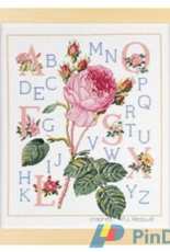 DMC XC0253A - Redoute Rose alphabet