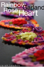 Sarah London - Rainbow Garland Rose Heart