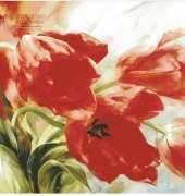 I Love CrossStitch IL-001 - Red Tulips in The Wind