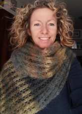 1 skein mohair simple scarf