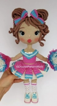 Crochet Pattern World - Annea Leolea - Cheerleader Outfit for Andrea