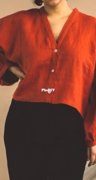 Birgitta Helmersson - ZW Cropped Shirt - English