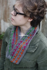Psychedelic Doilies - Jessica Bowman - Spice Market Spike Cowl
