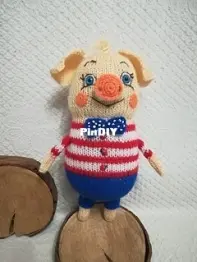 Knitted pig Naf-Naf  by Olga Chepizhnaya - Free