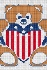 Alita Designs - Teddy Bear With USA Flag - Free.