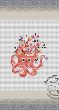 Flower Octopus by Victoria Ivchenko / Viktoriya Ivchenko