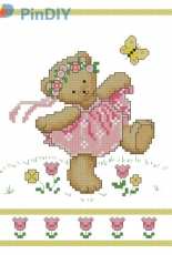 Leisure Arts 348 Teddies 06 Garland Teddy