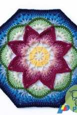 Polly Plum - Lotus moon tile