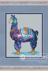 Mandarinks Design - A Space llama by Nadezhda Grigorieva / Grigoryeva Надежда Григорьева