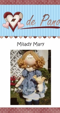 Atelier Coraçao de Pano - Day Carlson - Milady Mary - Portuguese