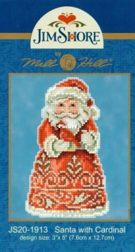 Mill Hill Jim Shore JS20-1913 Santa with Cardinal XSD