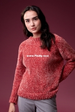 Top Down Pullover by Yarnspirations Design Studio-Free