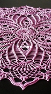 Galyna Borysova - Галина Борисова - Cactus flower  Doily - Салфетка Cactus flower - Russian