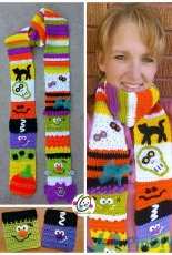Snappy Tots - Heidi Yates - Halloween Sampler Scarf
