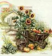 Lanarte 34623 PN-0007988 Wheelbarrow and Sunflowers XSD