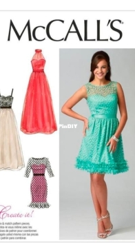 McCalls - M6893 - Misses Dresses - Sizes 8-16 - English, Spanish