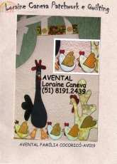 Loraine Caneva-AV019-Patchwork Chicken /Spanish
