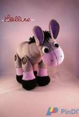 Halline - Halina Krapková - Crocheted Donkey - Czech