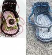 MakiCrochet- Maja Masar- Baby sandals flip flops 102