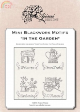 Ajisai Designs-Mini Blackwork Motifs-Blackwork in the Garden
