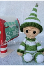 Left Handed Crocheter - Jennifer Adams - Elf Cuddle Buddy - Free