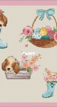 Spring Puppy by Polina Tarusova