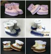 Crochet Zone- MA Santos - CZ107 Fuzzy Booties - Free