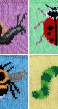 Ruby and the Foxes - Knitting Bugs Intarsia - English