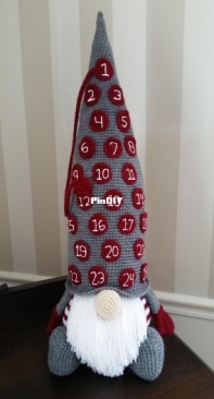 Grammyjolids - JoAnne Grimm Thompson - Gnome Countdown Pillow