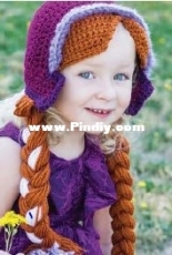 Adorkable Crochet -  Rebecca Lueck - Purple Bonnet