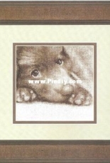 "Embroidered paintings"  puppy