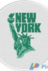 Daily Cross Stitch - Statue of Liberty