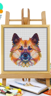 Awesome Pattern Studio - CS2301 - Mandala Icelandic Sheepdog XSD