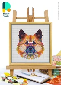 Awesome Pattern Studio - CS2301 - Mandala Icelandic Sheepdog XSD