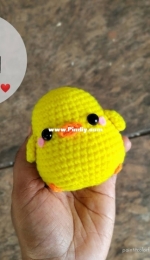 A little love everyday! - Paint It Colorful - Anitha Domacin - Amigurumi Chick - Free