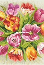 Coricamo 8960 Bezaubernde Tulpen from Dein Kreuzstich Magazin 3-2019 XSD