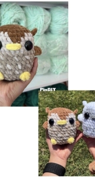 Crochet by Genna - Genna Tatu - No Sew Mini Owl Pattern
