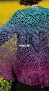 Dont Panic Shawl by Nim Teasdale