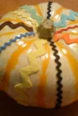 Decorated pumpkin