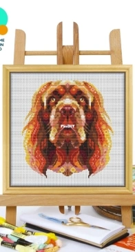 Awesome Pattern Studio - CS2409 - Mandala Sussex Spaniel XSD