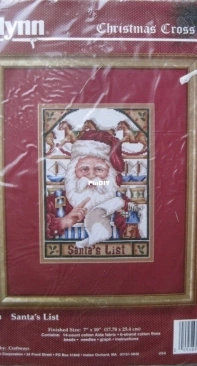 Janlynn 09-93 Santas List by Carol Emmer XSD