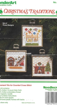 Needlecraft – WonderArt – Christmas Traditions – 5547 – Ornament Trio