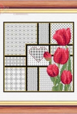 Blackwork Tulip